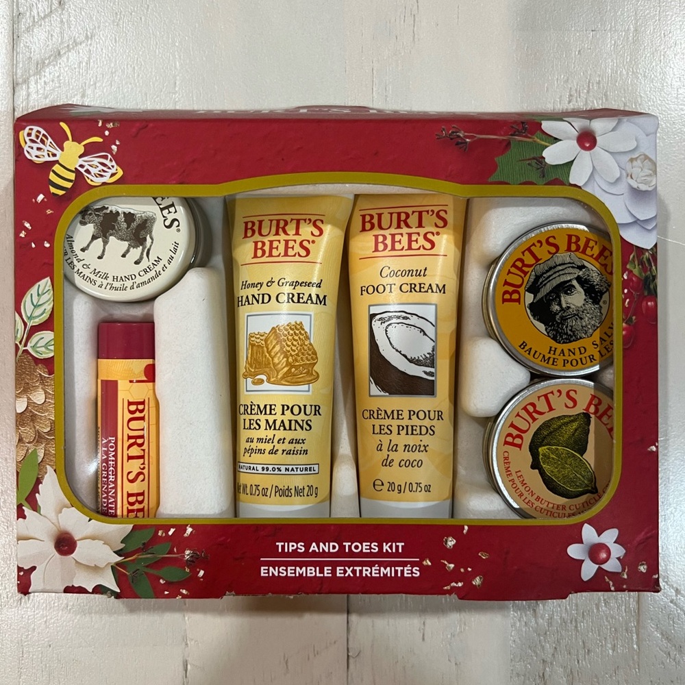 New Burt Bees hand and foot gift set
